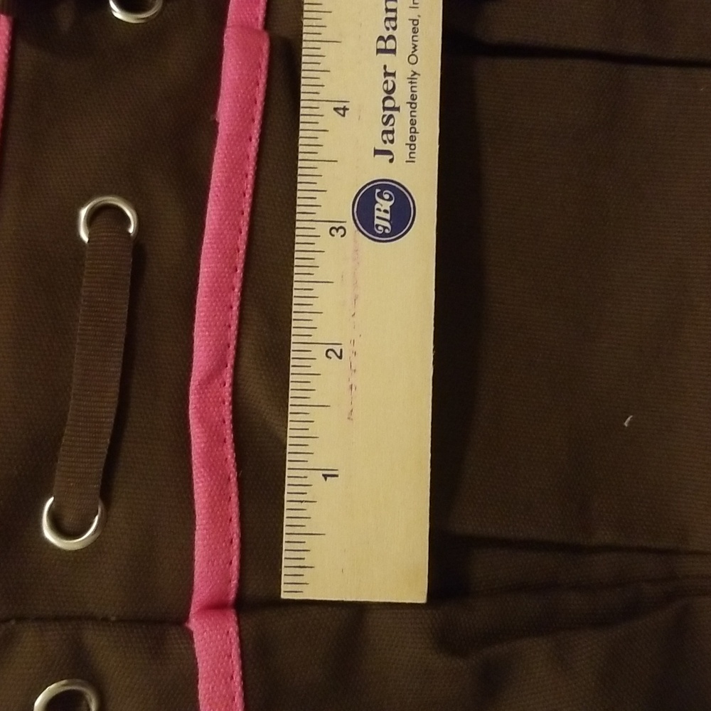 Stylish Pink and Brown Tote Bag - Picture 3 of 5